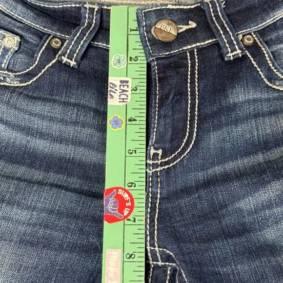 Buckle BKE Sabrina Distressed Stretch Medium Wash Jeans Size 28R   Style# ABK253 - Picture 8 of 15